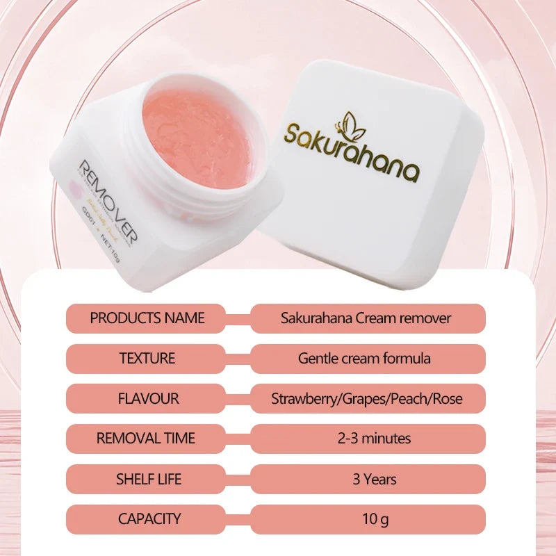 SAKURAHANA Eyelash Glue Remover Remover Gel Cream Korea Professional No Stimulation Remover Makeup Lash Glue Remover Cream