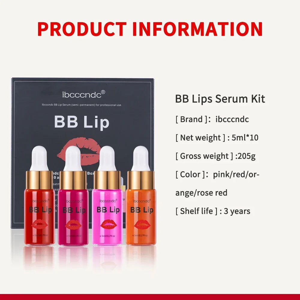 BB Lips Ampoule Serum Starter Set - Semi-Permanent Lip Tint Kit