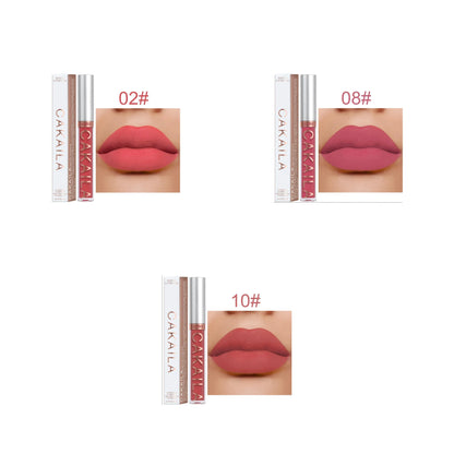18 Color Lipstick Matte Non-stick Cup Waterproof Lip Gloss
