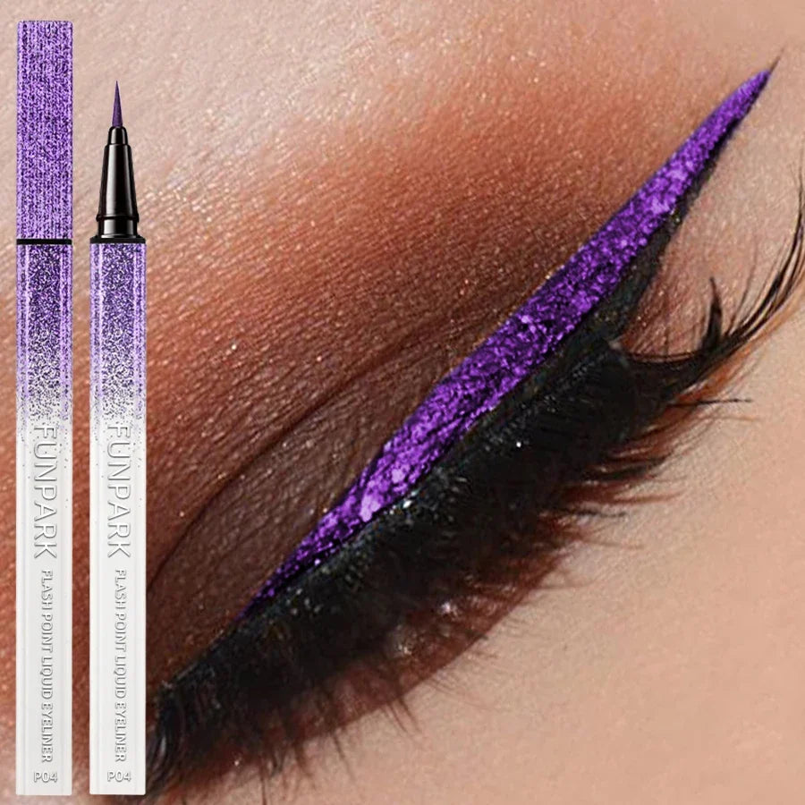 Purple Liquid Eyeliner - Waterproof Matte Quick-Dry Eye Pen