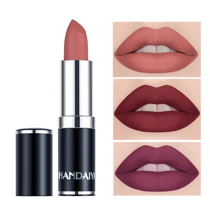 HANDAIYAN 12-color matte velvet lipstick long-lasting waterproof non-stick cup does not fall color lipstick lipstick