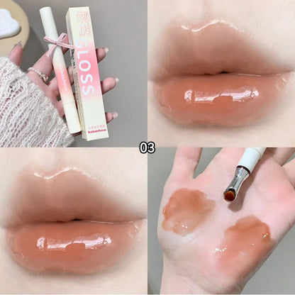 Kakashow Mirror Watery Lip Gloss - Moisturizing Jelly Lip Tint