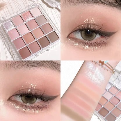 Xiaoyumi 16-Color Sunset Eyeshadow & Highlighter Palette