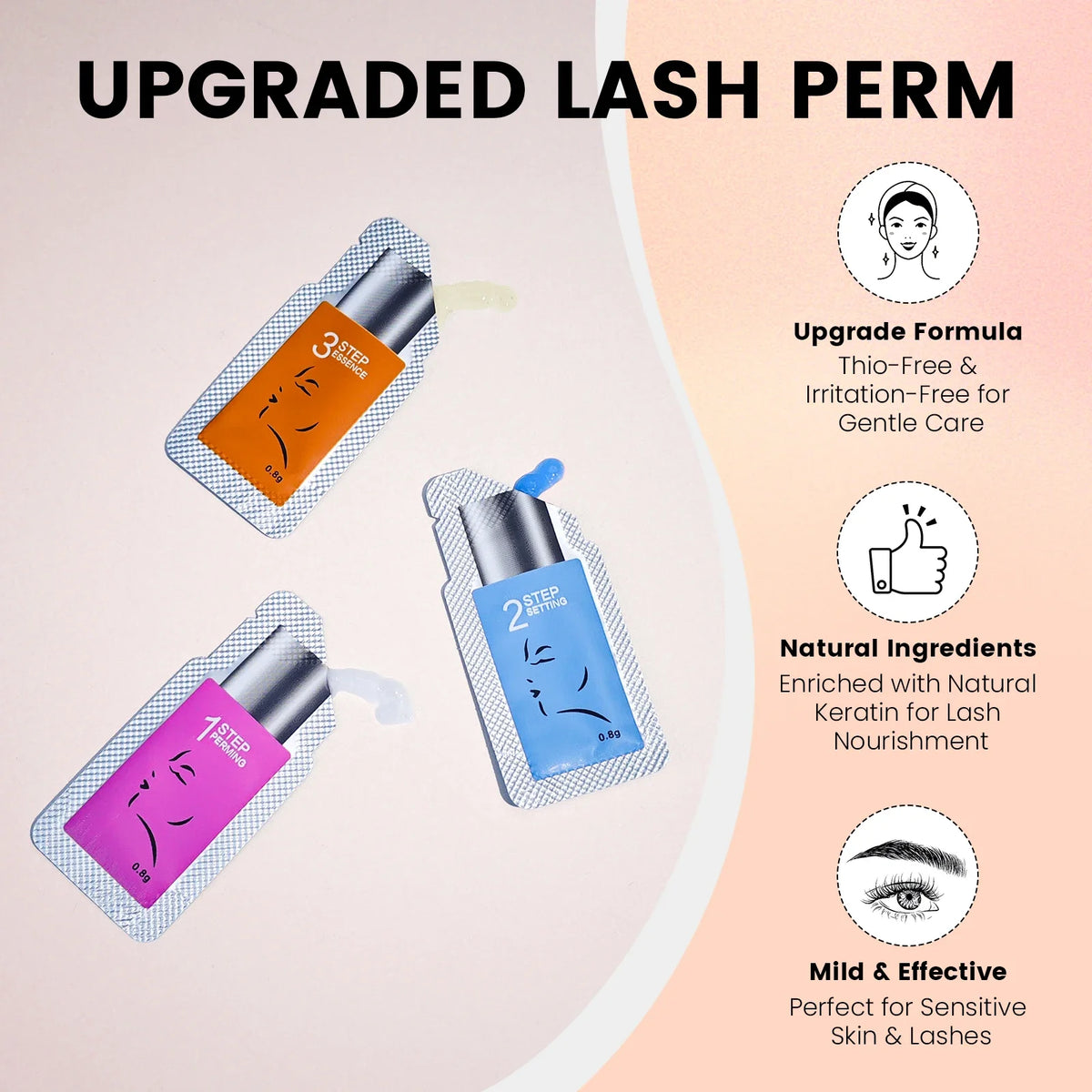 Lomansa 2-in-1 Lash Lift and Brow Lamination Kit - 15 Pieces