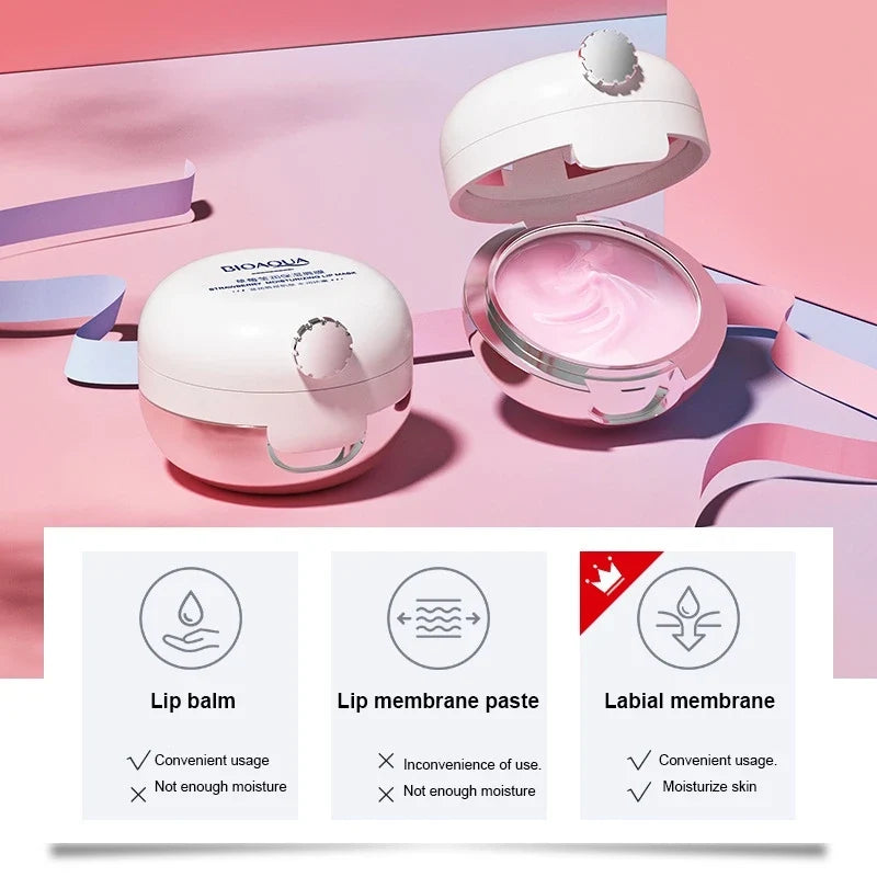 Lip Plumper Night Sleep Maintenance Moisturizing Lip Balm Flavor Nourish Relieve Dryness Reduce Fine Lines Protect Lip Care Mask