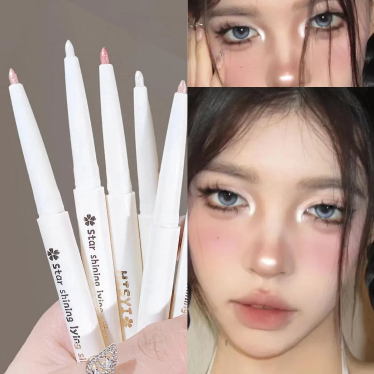 Hisyi 2-in-1 Lying Silkworm Eyeliner & Highlighter Pen
