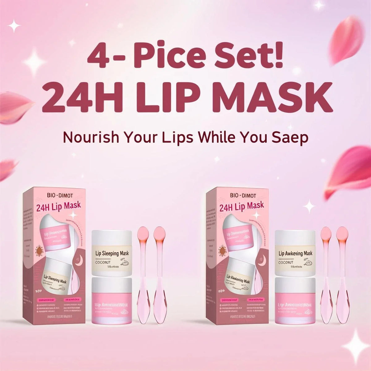 Collagen Nourishing Lip Mask Lip Care Moisture Essence Firming Moisturizing Labial Gel Patch Lips Pad Patches Lip Gloss Mask 4PC