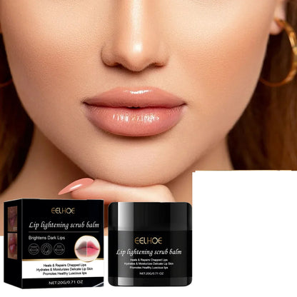 EELHOE Lip Scrub for Brightening: Cleansing Lip Keratin & Dead Skin, Moisturizing, Softening, Hydrating Lip Scrub