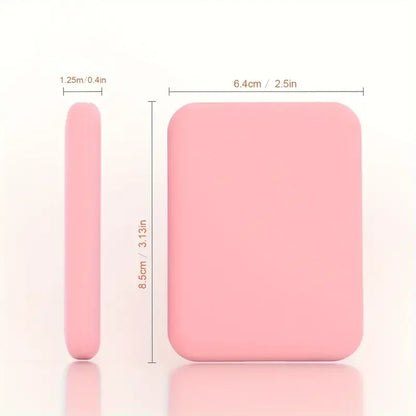 Mini Compact Led Makeup Mirror With Light 2X Magnifying Small Pocket Portable Travel Pink Black Foldable Cosmetic Vanity Mirrors