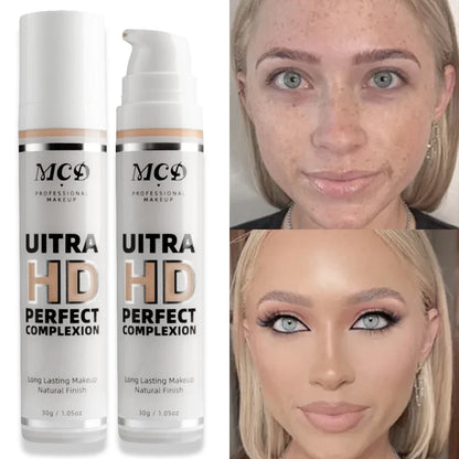 9 Shade Full Coverage Concealer Liquid Foundation  makeup high coverage  Base makeup  cushion Foundation cream  Natural Matte