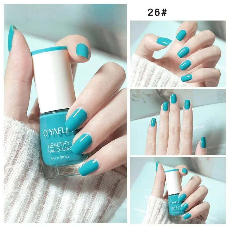 40 Colors Autumn Brown Colors Series Gel Varnish Water Based Nail Polish  Water Based No Baking Quick Dry Peel Off Nail Varnish