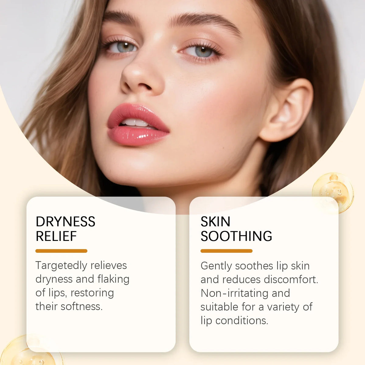 Turmeric Lemon Lip Balm Long Lasting Moisturizing Soothing Lip Skin Pre Makeup Base Vaseline Non-sticky Hydrating Lip Skin Care