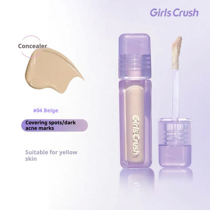 Girlscrush Liquid Concealer Facial Brightening Velvet Sunscreen Mark Expand Moisture Skin Application Holding Makeup