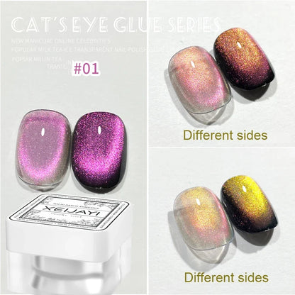 XEIJAYI Pink Cat Eye Gel Nail Polish Ceramic Magnetic Gel UV Semi-permanent Enamels Varnish Nail Supplies For Professionals Gel