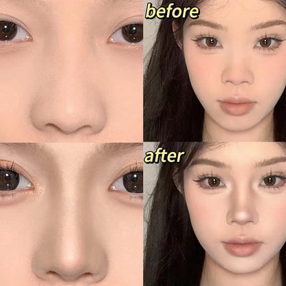 3D Face Contouring Contour Cream Natural Matte Nose Shadow Bronzers Shading Powder Chocolate Gray Brown Cream Capsule Cosmetics