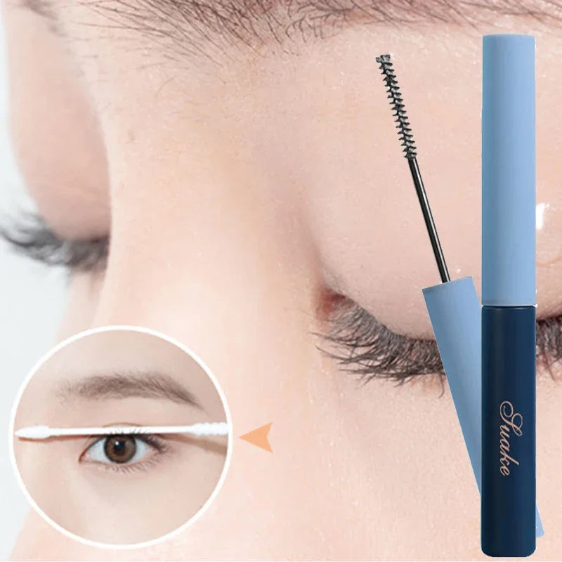 Ultra-fine Mascara Curl Thick Lengthening Eyelash Mascara Waterproof Non-smudge Brown Natural Curling Fine Brush Mascara Makeup