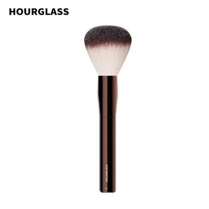 Hourglass Makeup Brush- No.1 Round Head Powder Brush Soft and Skin-friendly Fiber Hair Fashion Design Single Face Brush