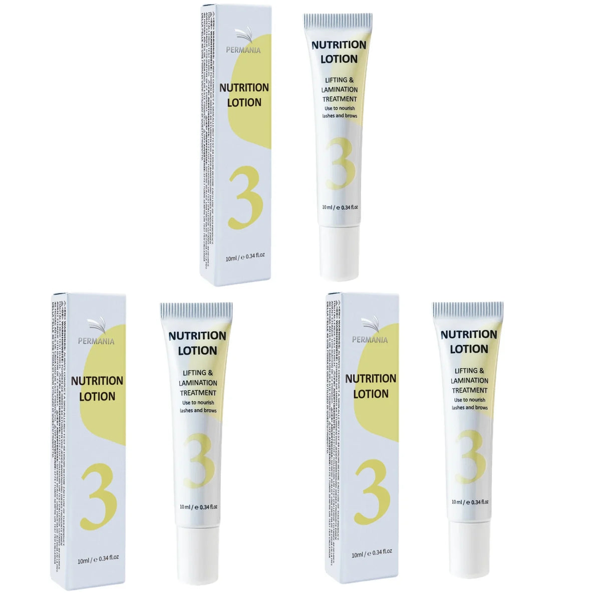 PERMANIA Eyebrows Lift Lotion Single Bottle Brow Lamination Perm Cream 1#2#3 Lotion Emulsion Eyelash Lifting Makeup Tool