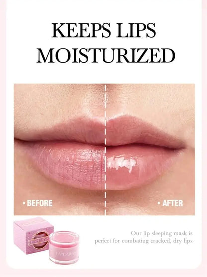 HANDAIYAN 2in1 Lip Scrub Balm Exfoliator Moisturizer Repair Mask Sugar Care Double Effected Hydrating Treatment