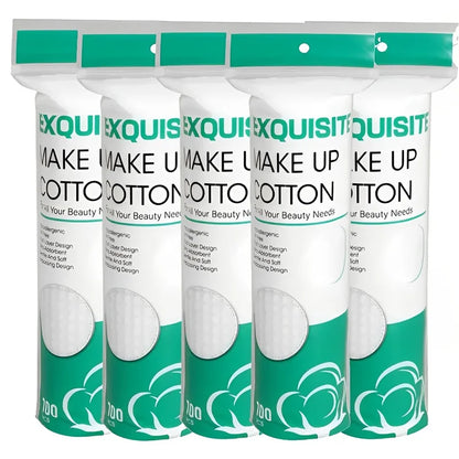 Disposable Makeup Cotton Pad 300/600/1200pcs Soft Pearl Notched Design Facial Cleaning Wipes Makeup Remover Beauty Cosmetic Tool