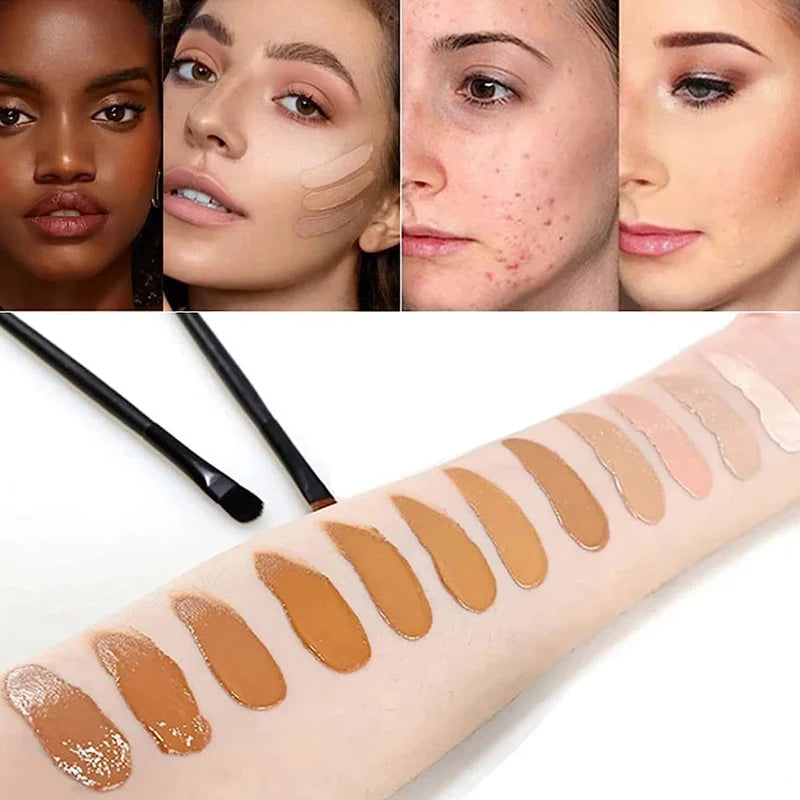 12 Color Concealer and Cream Foundation Matte Palette