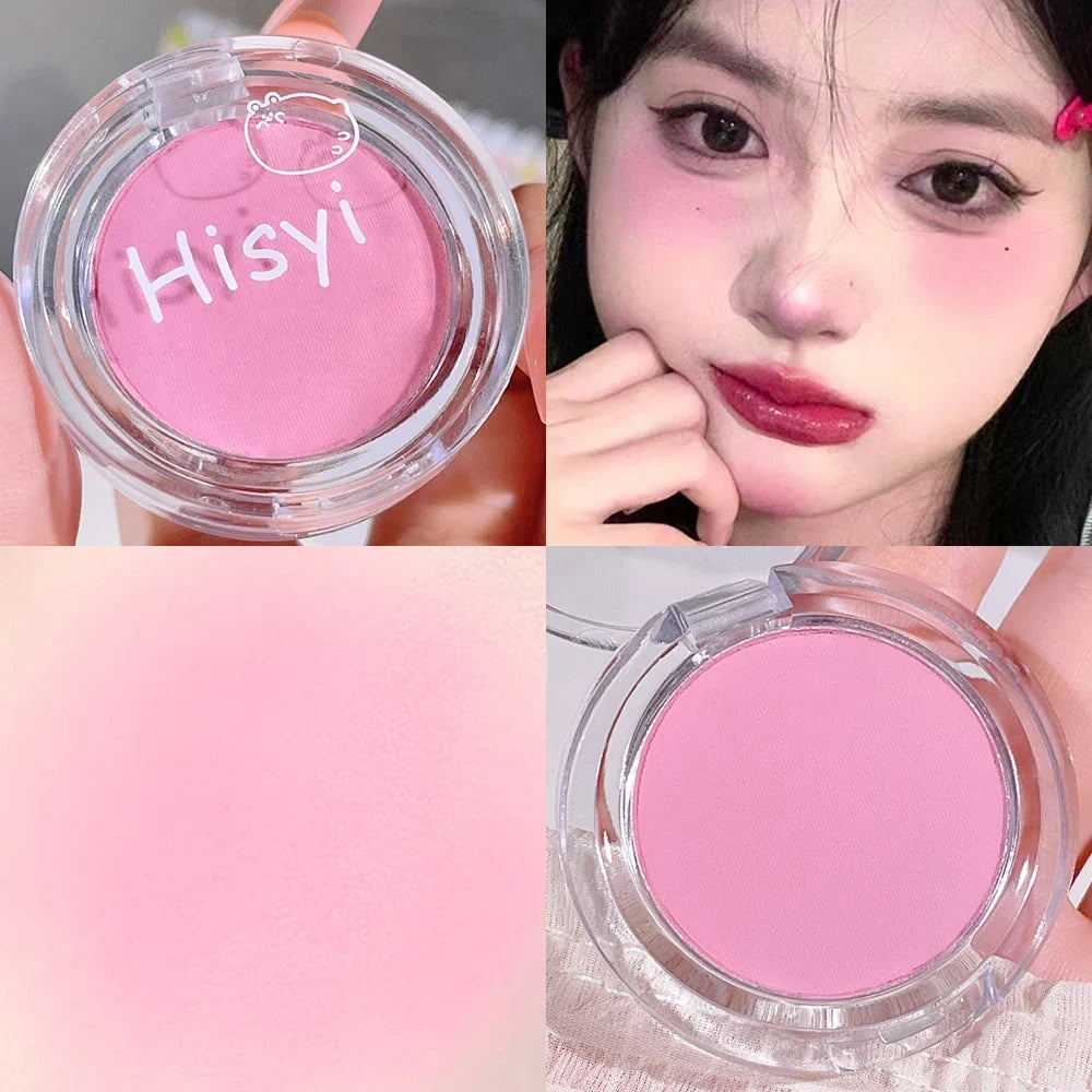 HISYI slightly tipsy blush matte fine flash micro flash natural color makeup pure desire monochrome blush plate