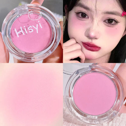 HISYI slightly tipsy blush matte fine flash micro flash natural color makeup pure desire monochrome blush plate