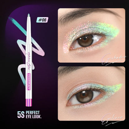CHARMACY Multichrome Eyeliner Gel Pencil Vegan Smooth Waterproof Eye Liner Long Lasting Cruelty-free Chameleon Eye Makeup
