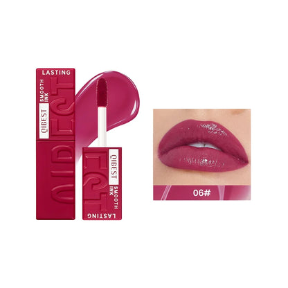 QIBEST 8 Color Watery Lip Gloss Waterproof Long Lasting Mirror Lip Glaze Moisturizing Liquid Lipstick Tint Women Makeup Cosmetic
