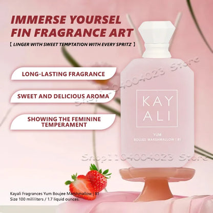 100ML Kayali 81 Warm Gourmand Fragrance KAYALI Yum Boujee Marshmallow 81 Eau de Parfum Intense Women Perfume Ship From USA