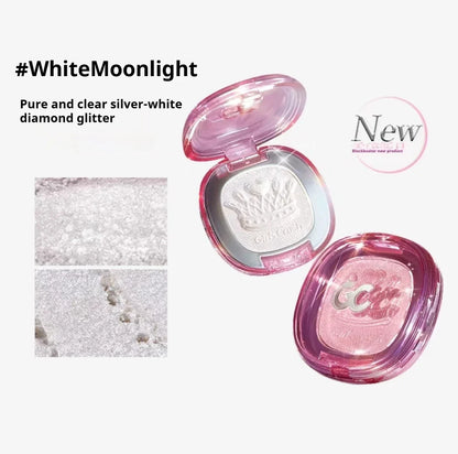 GirlsCrush Denim Series Highlight Brightening Highgloss Water Gloss Submissive Shimmer Eye Nose Powder Cosmetics 5.5g