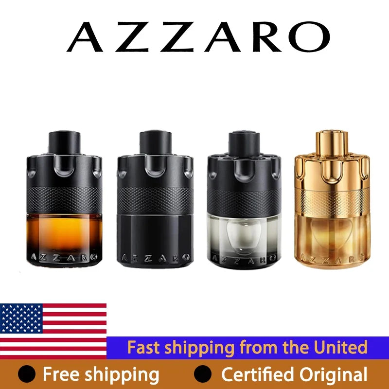 Azzaro The Most Wanted The Most Parfum Intense Spicy Woody Men's Perfume Lasting Luxury Cologne for Men Pheromone 100ML