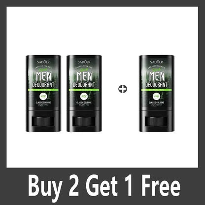 Men Sandalwood Deodorant Stick Anti Sweating Keep Drying Lasting Fragrance Remove Armpit Odor Underarm Refresh Sticks Refresh