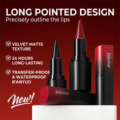 Tapered Nib Lip Liner Pencil Long-Lasting Matte Black Brown Velvet Lipstick Waterproof Natural Slim Lip Liner Makeup Cosmetics
