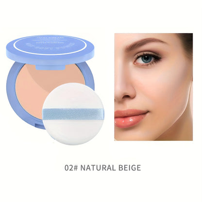 Silk Soft Pressed Powder OilControl Smooth Cake Makeup Lightweight Mist Matte Powder full Coverage Concealer Last Setting Powder