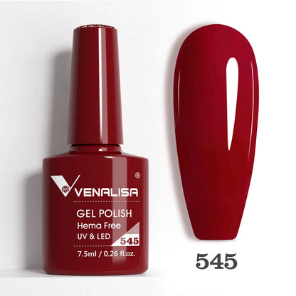 Venalisa HEMA TPO FREE Nail Gel Polish Glitter Gorgeous Full Coverage Soak Off UV LED French Nail Jelly Pink Nude Collection
