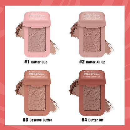 Lakerain Butter Bronzer Cream Women Waterproof Genteel Girl Nude Makeup Silky Shimmer Monochrome Blush Korean Face Cosmetics