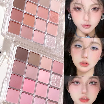 Xiaoyumi 16-Color Sunset Eyeshadow & Highlighter Palette
