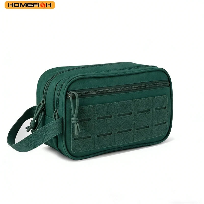 HOMEFISH Tactical Toiletry Bag For Men Hygiene Bag Tool Molle Pouches Small Dopp Kit Mens Shaving Kit Travel shower Makeup