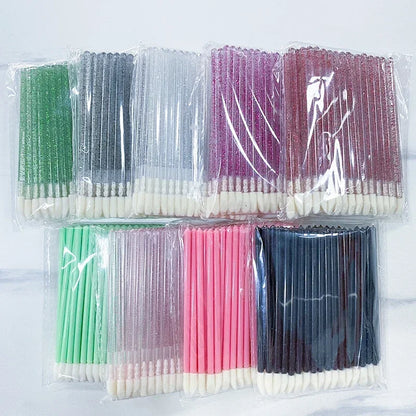 Disposable Eyelash Brush wholesale 50/100pcs Mascara Applicator Wand Eyes Lip Cosmetics Brushes Extension Cosmetic Make up Tools