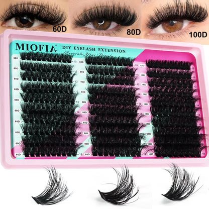 New 14/30 Rows DIY 5D Fluffy Lash Clusters 30D-150D Thick Eyelash Clusters Individual Lashes 10-18mm Cluster Eyelash Extension