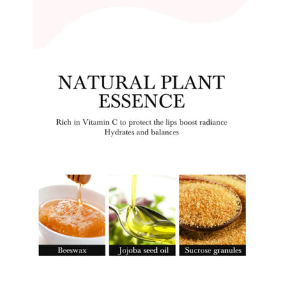 HANDAIYAN 2-in-1 Lip Exfoliator & Moisturizer Sugar Scrub Lip Repair Mask Lipbalm Double Lip Care Effected Lip Scrub Balm