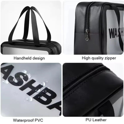 Portable Travel Wash Bag Female Transparent Waterproof Makeup Storage Pouch Large Capacity Cosmetic Organizer Beauty Women Case