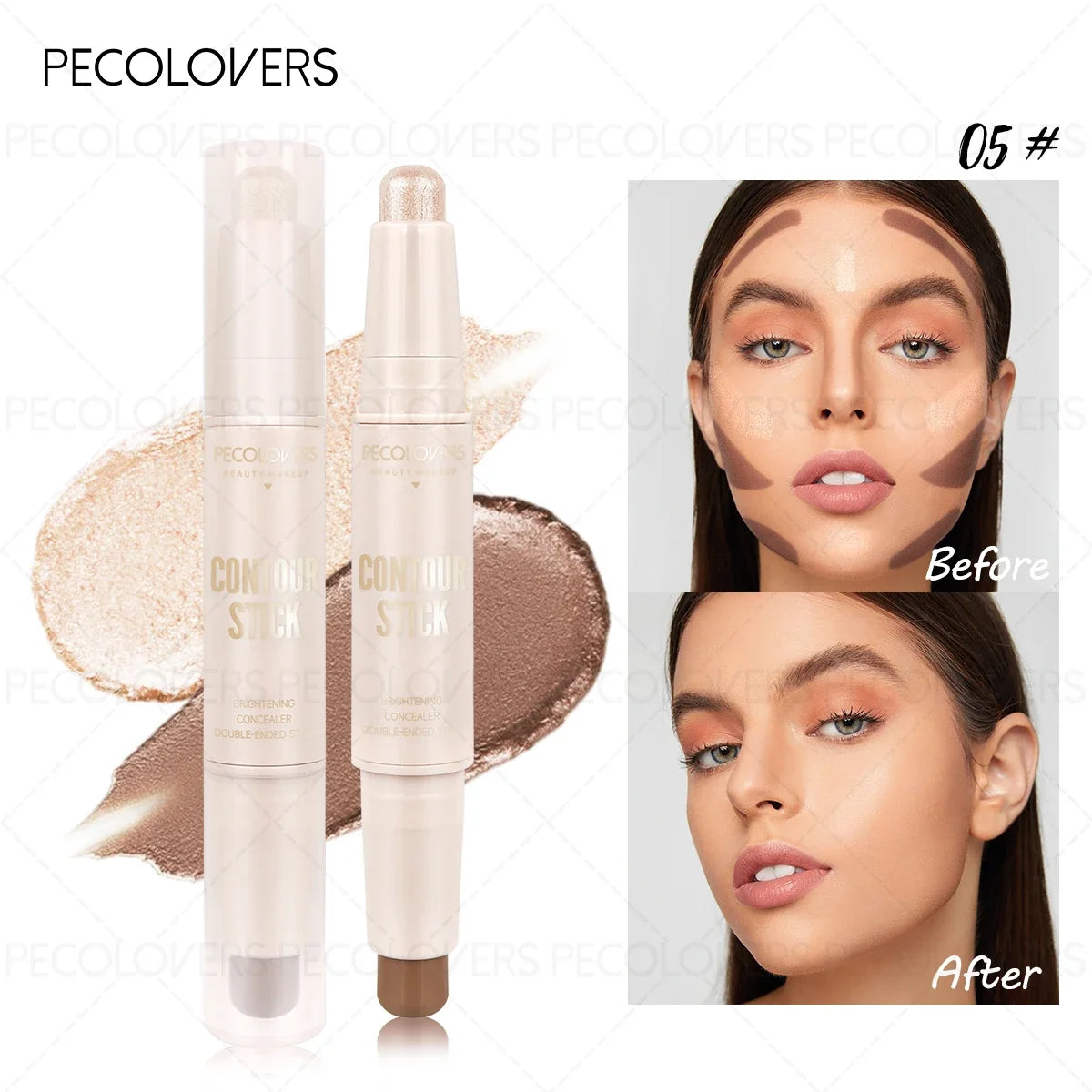 1PC Highlight and Contour Stick, Facial Highlighting, Shaping The Facial Contour, Three-dimensional, Essential Daily Makeup Tool