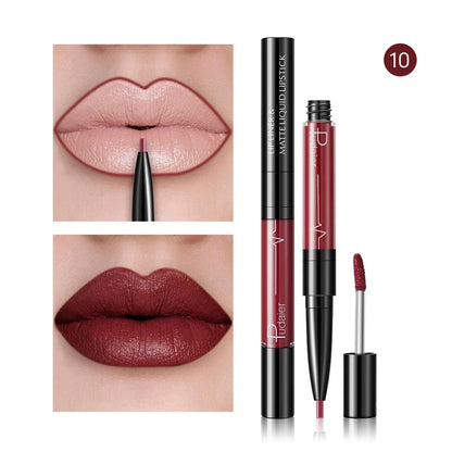 Waterproof Long Lasting Lip Liner Pencil, High Pigment Smooth Matte Lip Liner, Sweatproof Non-Fading Lip Contour Makeup