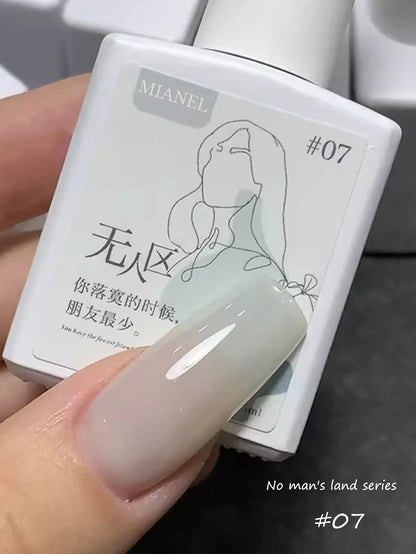 MIANEL  12ML Japanese Style Fairy Gel Nail Polish White Pink Nude Color Ice Clear Nail Polish Pink Nails Summer Nails 1-24pcs