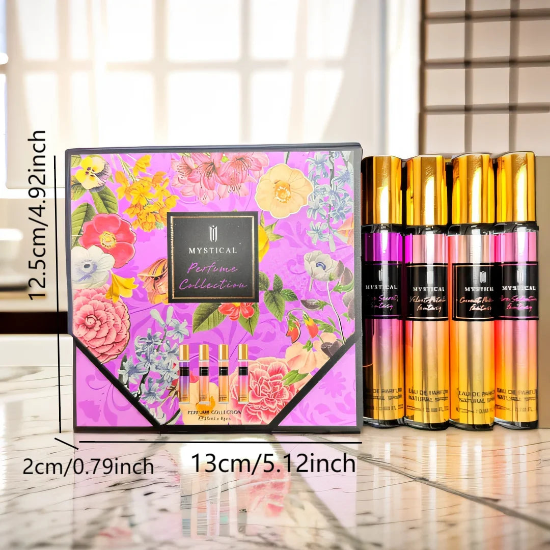 MYSTICAL Women's perfume gift box, floral fragrance fresh, unisex, travel, Mother's Day, Valentine's Day, birthday gift
