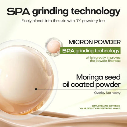 Mistine Foundation Air Cushion Makeup with Natural Dewy Finish Moisturize Nourish Powdered Cream for Dry Skin 13gx2