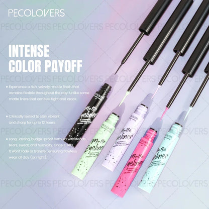 1PC Quick-Dry Black Eyeliner Pen - Waterproof, Sweat-Resistant, Break-Resistant Tip, Beginner-Friendly, Long-Lasting