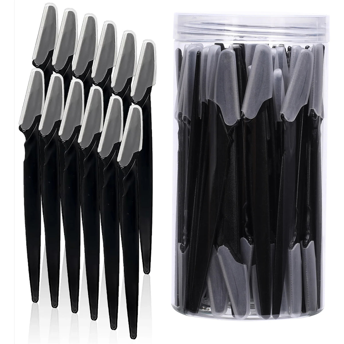 10/40Pcs Eyebrow Trimmer Face Blade Shaver Portable Eye Brow Epilation Hair Removal Safety Eyebrow Cutting Woman Makeup Tools